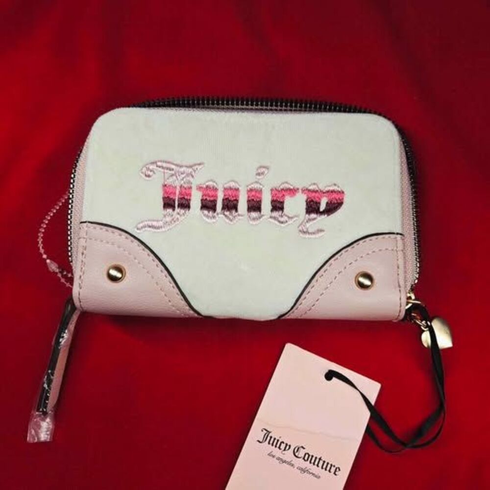 Juicy Couture Wallet Retro Vibe Zip Around Double Medium